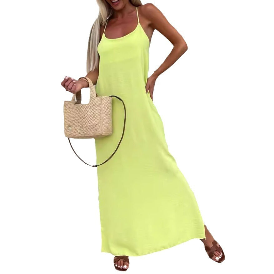 Loose Suspenders Plus Size Holiday Dress