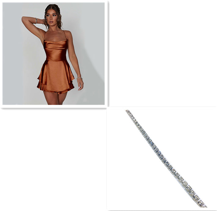 Sexy Suspender Skirt Elegant Slim