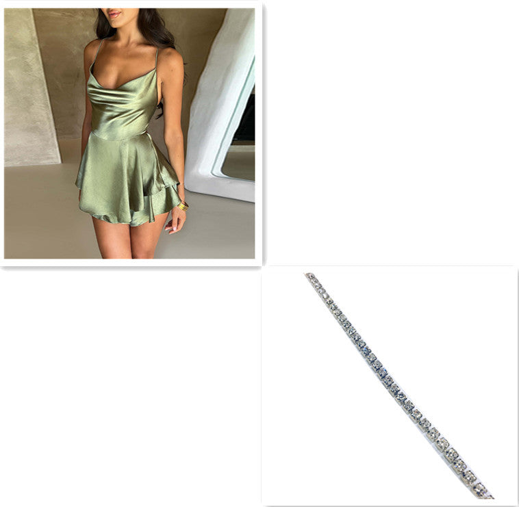 Sexy Suspender Skirt Elegant Slim