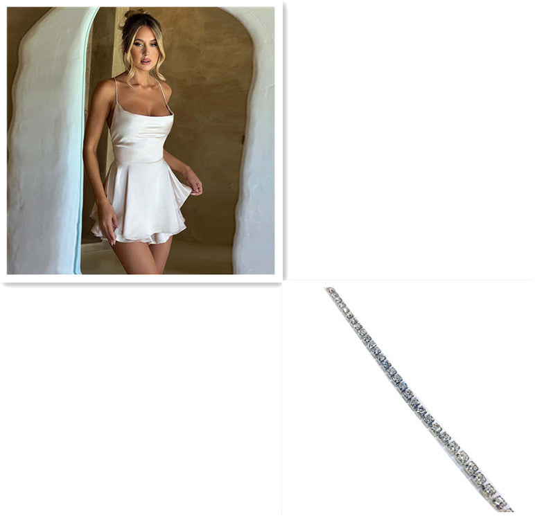 Sexy Suspender Skirt Elegant Slim