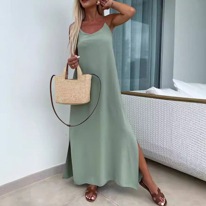 Loose Suspenders Plus Size Holiday Dress