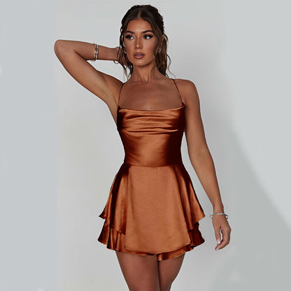 Sexy Suspender Skirt Elegant Slim