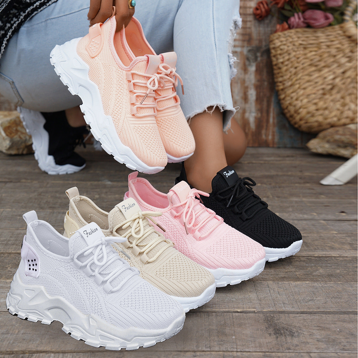 Women’s Flyknit Breathable Sneakers