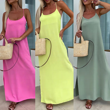 Loose Suspenders Plus Size Holiday Dress